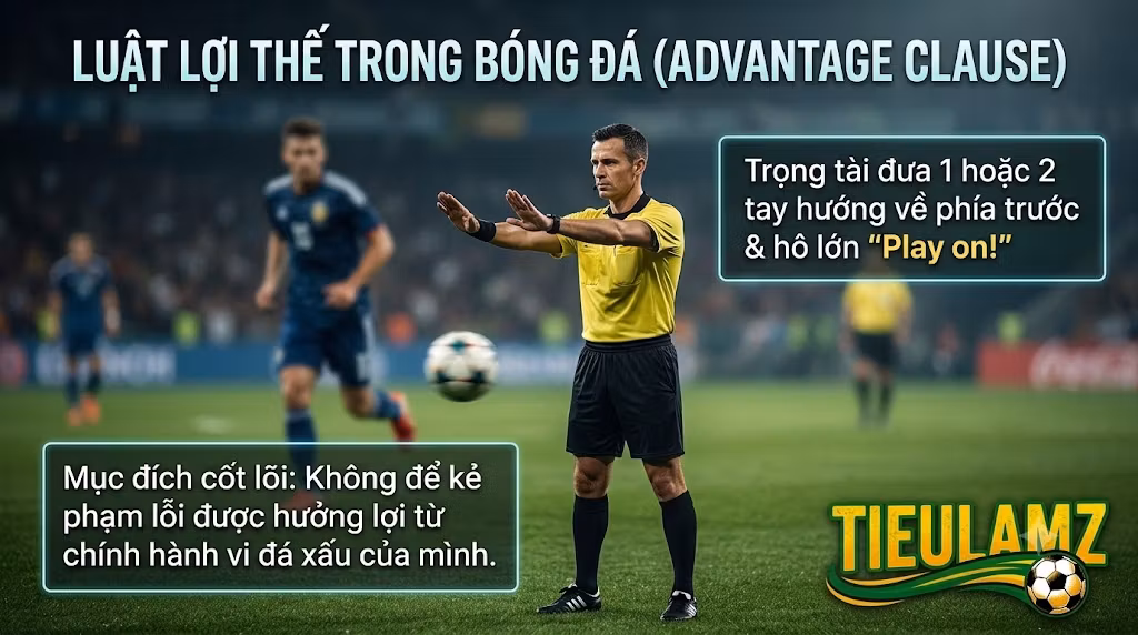 Luật Lợi Thế Trong Bóng Đá Là Gì? Quy Định Chi Tiết Từ IFAB