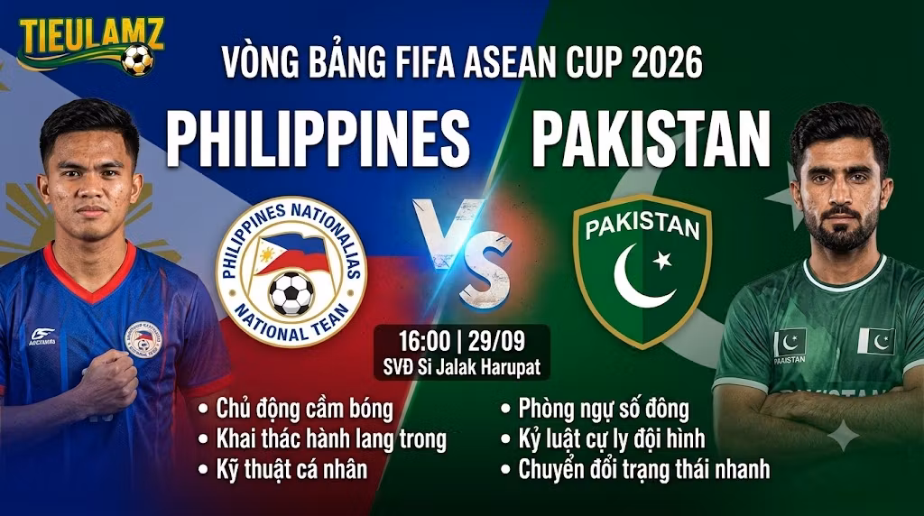 Nhận định bóng đá Philippines vs Pakistan (16h00 ngày 29/9): Tìm kiếm 3 điểm đầu tiên
